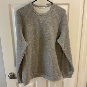 Marine Layer Heather Gray men’s large Crew Neck Sweatshirt fleece cozy casual